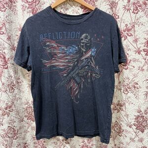 Affliction Freedom Defender Graphic T-Shirt Men’s Medium